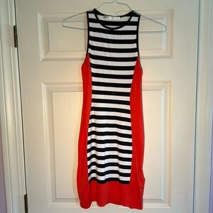 Form fitting Susana Monaco striped dress